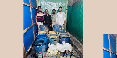 চৌদ্দগ্রামে মদের কারখানায় সেনাবাহিনীর অভিযান, আটক ৪
