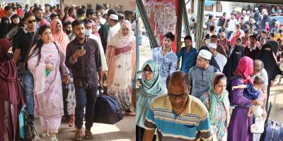ফিরছেন কর্মজীবীরা, বিড়ম্বনা অতিরিক্ত ভাড়ায়