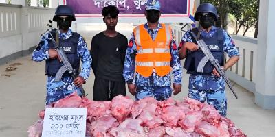 সুন্দরবনে ১১০ কেজি হরিণের মাংসসহ শিকারি আটক