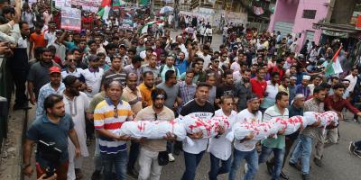 ফিলিস্তিনে গণহত্যার প্রতিবাদে রাজধানীতে বিএনপির র‌্যালি