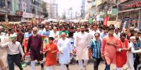 বাংলা নববর্ষকে স্বাগত জানিয়ে আমিনুল হকের নেতৃত্বে শোভাযাত্রা