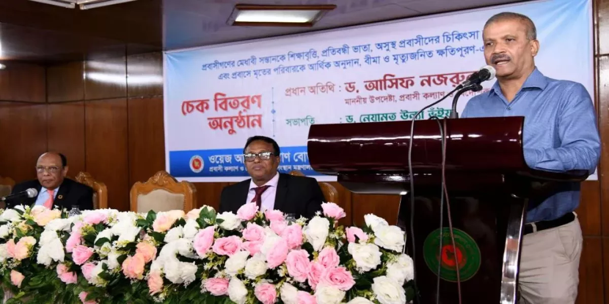 ঢাকায় প্রবাসী হাসপাতাল প্রতিষ্ঠা করা হবে: আসিফ নজরুল