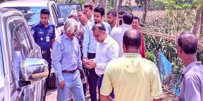 গঙ্গাচড়ায় চীনা অর্থায়নে হাসপাতাল নির্মাণের জন্য এলাকা পরিদর্শন
