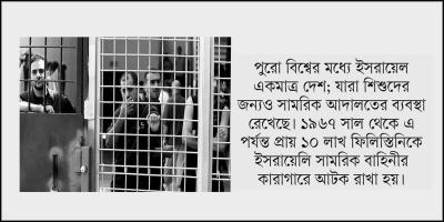 শিশুদেরও কারাগারে নেয় ইসরায়েল