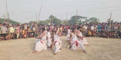 নবীনগরের কুড়িঘর গ্রামে ঐতিহ্যবাহী লাঠিখেলা