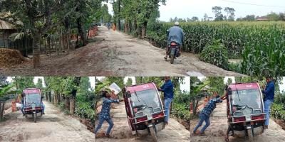 নীলফামারীর এই সড়কের অপর নাম ভোগান্তি