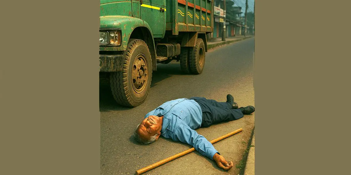 ট্রাকচাপায় প্রাণ গেল নৈশপ্রহরীর