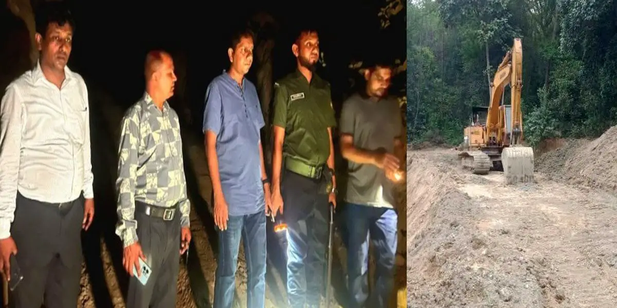হাটহাজারীতে নিশীথে পাহাড় কাটা, অভিযানে লাখ টাকা জরিমানা