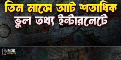 চলতি বছরের প্রথম তিন মাসে প্রচার হয়েছে ৮৩৭ ভুল তথ্য