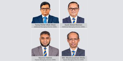 ব্র্যাক ব্যাংকের নতুন এএমডি রেফাত উল্লাহ-আব্দুল মোমেন, ডিএমডি নাজমুর-মুনীরুজ্জামান