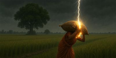কচুয়ায় বজ্রপাতে কৃষাণীর মৃত্যু