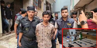 সাভারে তোশকের নিচে মিলল অস্ত্র-গুলি, আটক ১