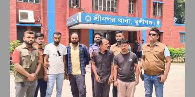 শ্রীনগরে ৫৭টি তেলের ব্যারেলসহ ৪ ডাকাত গ্রেপ্তার