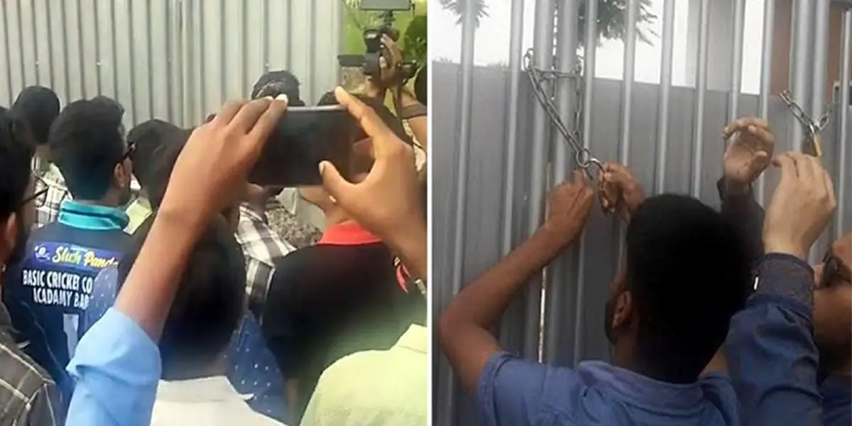 উপাচার্যের বাসভবনে তালা ঝোলালেন ববি শিক্ষার্থীরা
