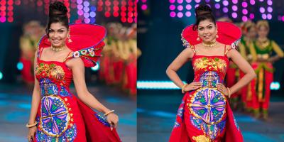 রিকশার হুডওয়ালা গাউনে বাংলাদেশের প্রতিযোগী মিস ওয়ার্ল্ডের মঞ্চে