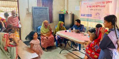 নিম্ন আয়ের মানুষের স্বাস্থ্য সুরক্ষায় ফ্রি স্বাস্থ্যসেবা ক্যাম্প