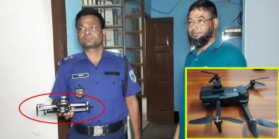 দিনাজপুর সীমান্তে ধানখেত থেকে ড্রোন উদ্ধার