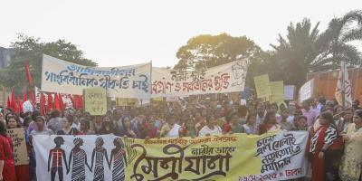 অধিকার আদায়ের দাবিতে অটল থাকব: নারীর ডাকে মৈত্রী যাত্রায় ঘোষণা