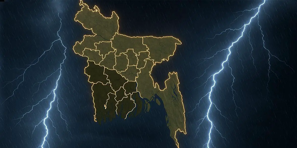 ১৬ জেলায় বজ্রপাতের সতর্কবার্তা