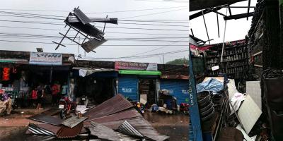 সৈয়দপুরে ঝড় ও টানা বৃষ্টিতে ব্যাপক ক্ষয়ক্ষতি