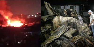 মিরপুরে শ্যামল পল্লী বস্তিতে অগ্নিকাণ্ড, ১০০ ঘর পুড়ে ছাই