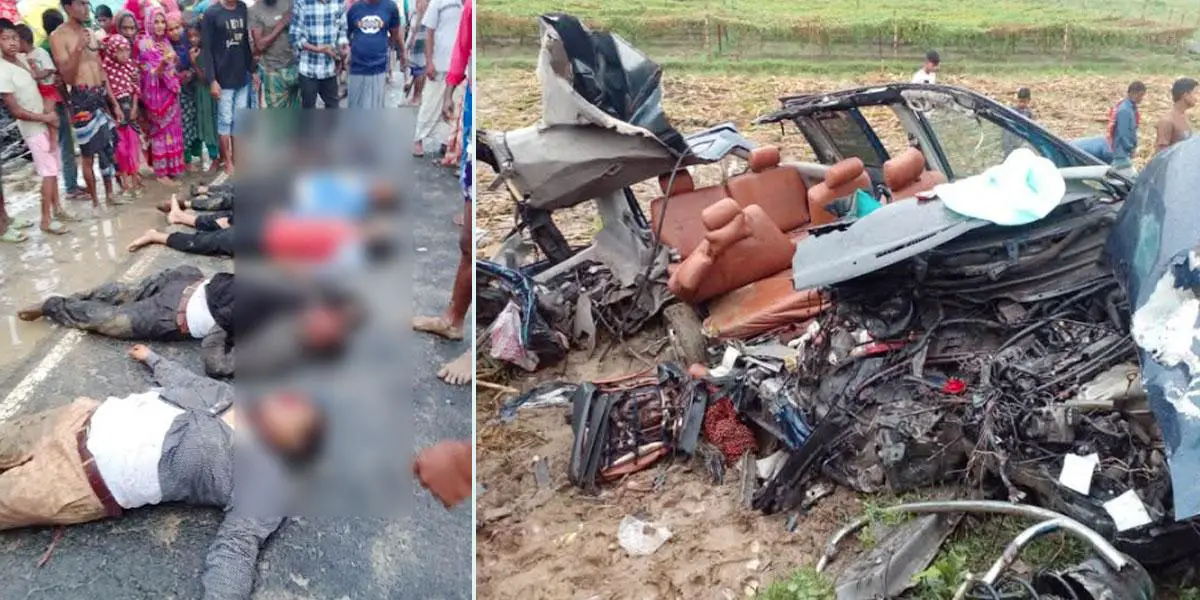 দিনাজপুরে ট্রাক-মাইক্রোবাস সংঘর্ষে নিহত ৪, আহত ৫