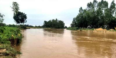শেরপুরে বিপৎসীমার ওপরে চেল্লাখালী নদীর পানি
