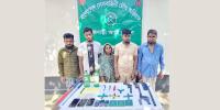 কালুখালীতে যৌথবাহিনীর অভিযানে অস্ত্র-গোলাবারুদসহ আটক ৫