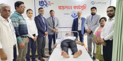এনসিসির ব্যাংকারদের স্বেচ্ছায় রক্তদান