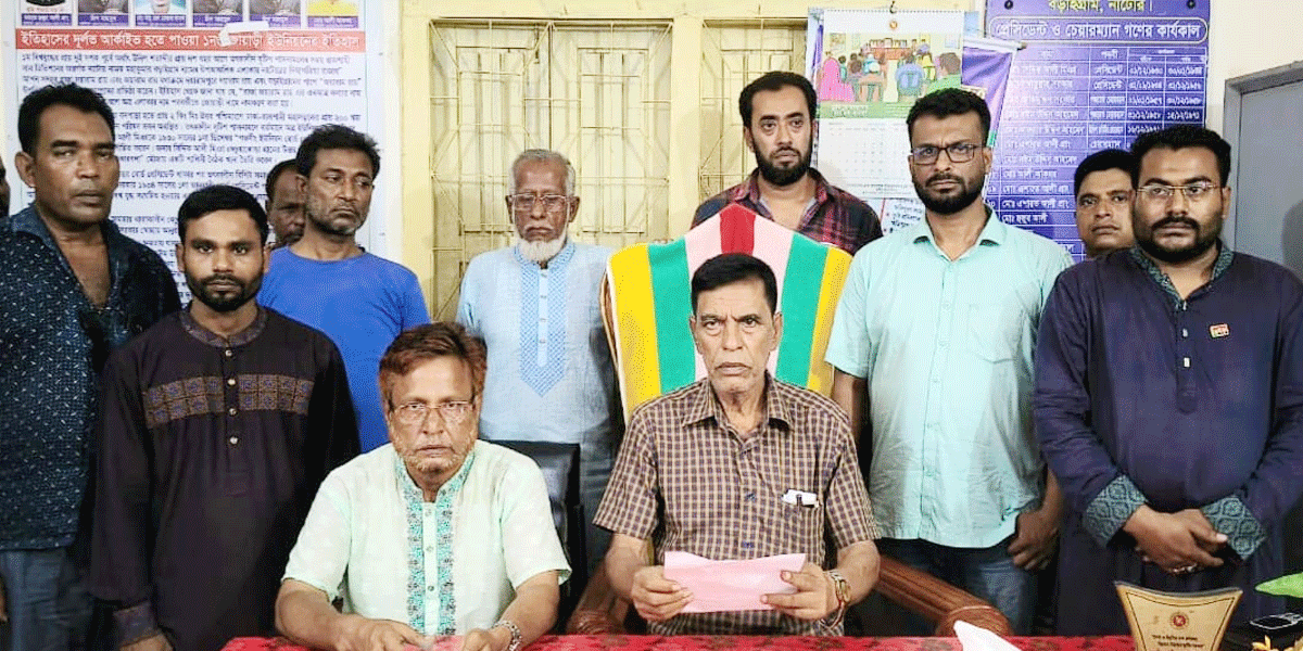 বড়াইগ্রামে বিএনপি নেতাকে পিস্তল নিয়ে ধাওয়া করার অভিযোগ যুবদল নেতাদের বিরুদ্ধে