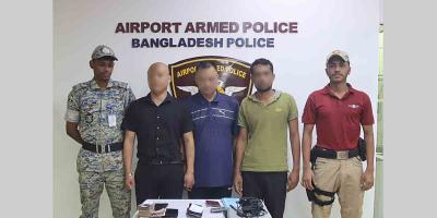 তরুণীকে পাচারের চেষ্টা, শাহজালালে দুই চীনা নাগরিকসহ গ্রেপ্তার ৩