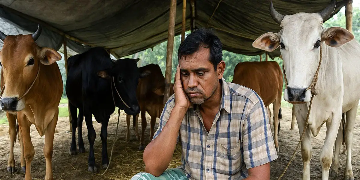 কোরবানির পশু বিক্রি না হওয়ায় বিপাকে খামারিরা