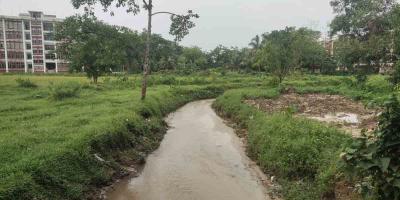 শাবিপ্রবি ক‍্যাম্পাসে জলাবদ্ধতা, খাল খননেই মিলল সুফল