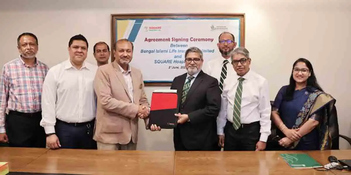 বেঙ্গল ইসলামী লাইফ ইন্স্যুরেন্স-স্কয়ার হাসপাতালের চুক্তি