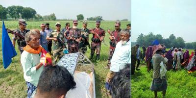 সীমান্তের শূন্যরেখায় দাঁড়িয়ে মৃত মায়ের মুখ দেখলেন ২ মেয়ে