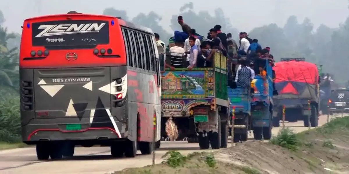 ঢাকা-টাঙ্গাইল-যমুনা সেতু মহাসড়কে বাড়ছে গাড়ির চাপ