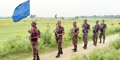 চামড়া পাচার রোধে বেনাপোল সীমান্তে বিজিবির সতর্কতা