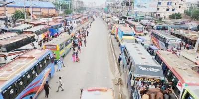 সাভারে ১৫ কিলোমিটারজুড়ে যানবাহনে ধীরগতি