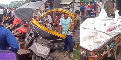 ভাঙ্গায় বাস-মাহিন্দ্রা সংঘর্ষে নিহত ৪
