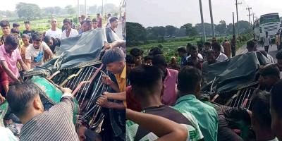 তারাকান্দায় বাস-সিএনজিচালিত অটোরিকশার সংঘর্ষে নিহত ২