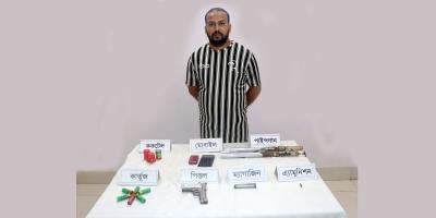 কুমিল্লায় বিদেশি অস্ত্রসহ শীর্ষ সন্ত্রাসী ওবায়েদ শিমুল গ্রেপ্তার
