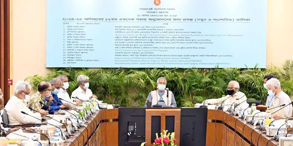 একনেকে ৮৯৭৪ কোটি টাকার ১৭ প্রকল্প অনুমোদন