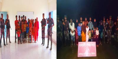 জৈন্তাপুর সীমান্ত দিয়ে ১৪ রোহিঙ্গাসহ ৩১ জনকে পুশইন