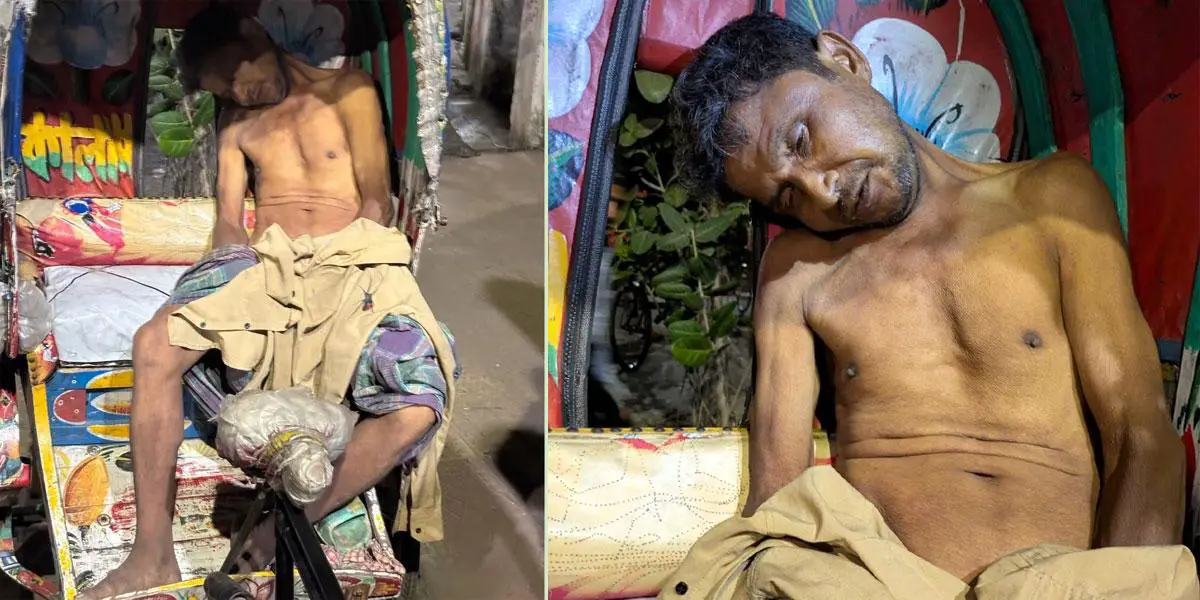 নীরবেই থেমে গেল রিকশাচালক দুলালের জীবনচাকা