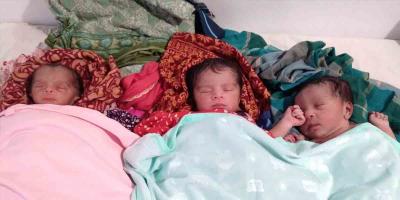 নড়াইলে একসঙ্গে ৩ কন্যা সন্তানের মা হলেন আলপনা খানম