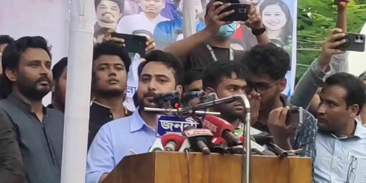 শুধু সরকার নয়, মাফিয়া-দুর্নীতি সিস্টেমেরও পরিবর্তন করতে হবে: নাহিদ ইসলাম
