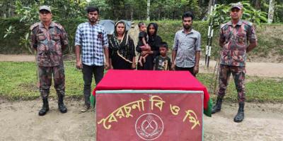 ঠাকুরগাঁও সীমান্ত দিয়ে শিশুসহ ৬ বাংলাদেশিকে পুশইন