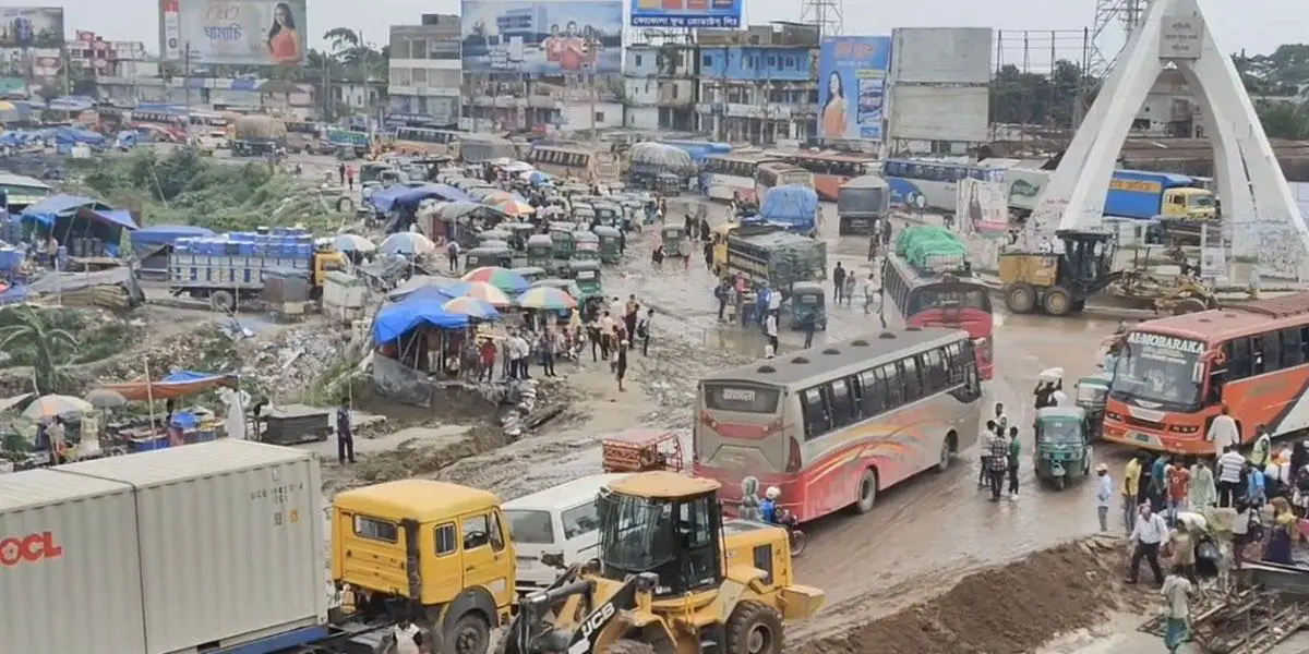 ঢাকা-সিলেট মহাসড়কে ২৫ কিলোমিটার যানজট, ভোগান্তি