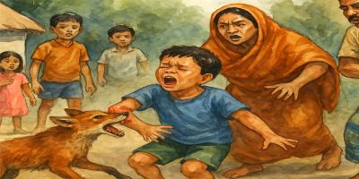 শেরপুরে শিয়ালের কামড়ে শিশুসহ আহত ৮