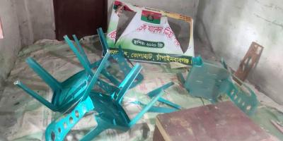 চাঁপাইনবাবগঞ্জে বিএনপির কার্যালয় ভাঙচুর